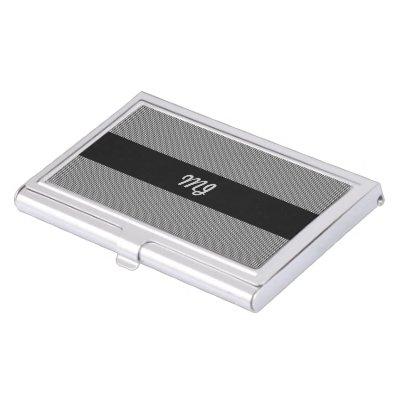 Black and Grey Plaid with Initials  Case