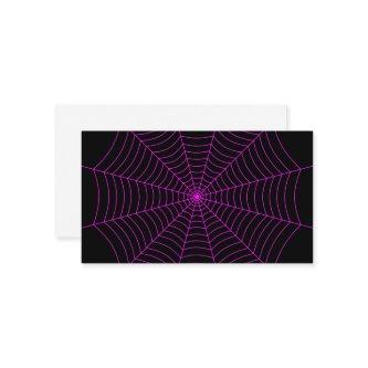 Black and neon pink spider web Halloween pattern