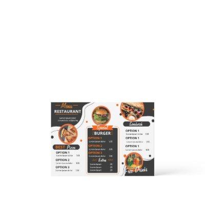 Black And Orange Elegant Restaurant Menu Template