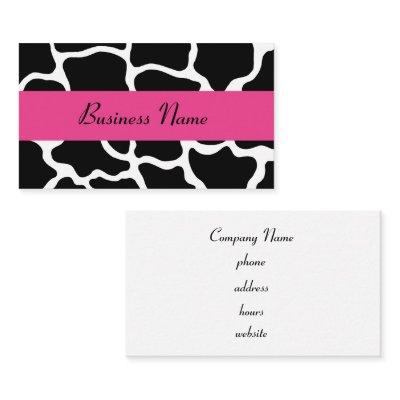 Black and Pink Giraffe