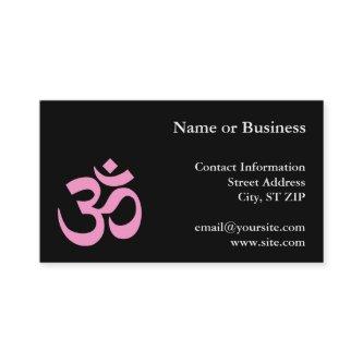 Black and Pink Om Symbol