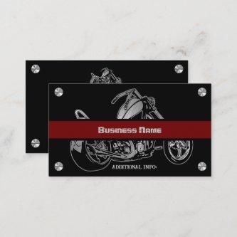 Black And Red Motorcycle Shop