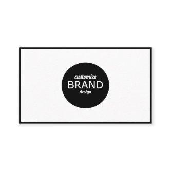 Black and White Border Minimalist Professional