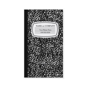 black and white composition book