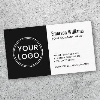 Black and white custom logo modern minimalist