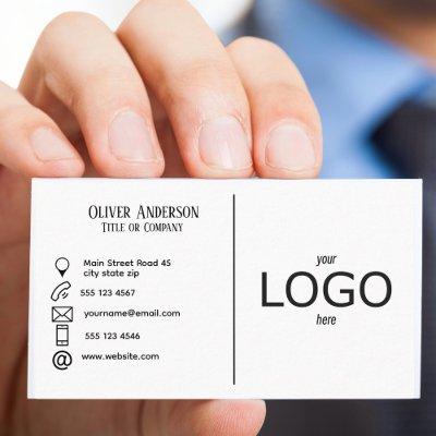 Black and White Double sided Logo