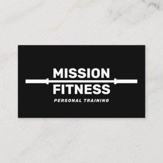 Black and White Fitness Personal Trainer Training