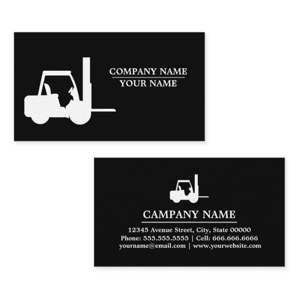 black and white Forklift, Logisitcs - Professional