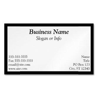 Black and White Frame  Magnet