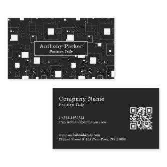 Black and White Geometric Pattern