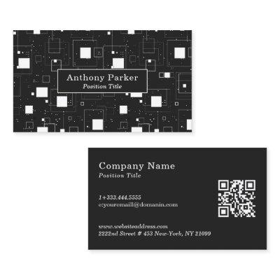 Black and White Geometric Pattern