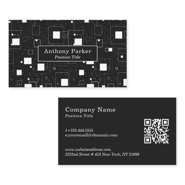 Black and White Geometric Pattern