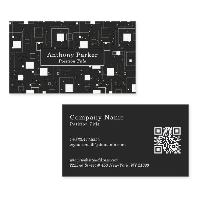Black and White Geometric Pattern