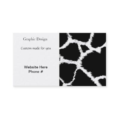 Black and White Giraffe Pattern
