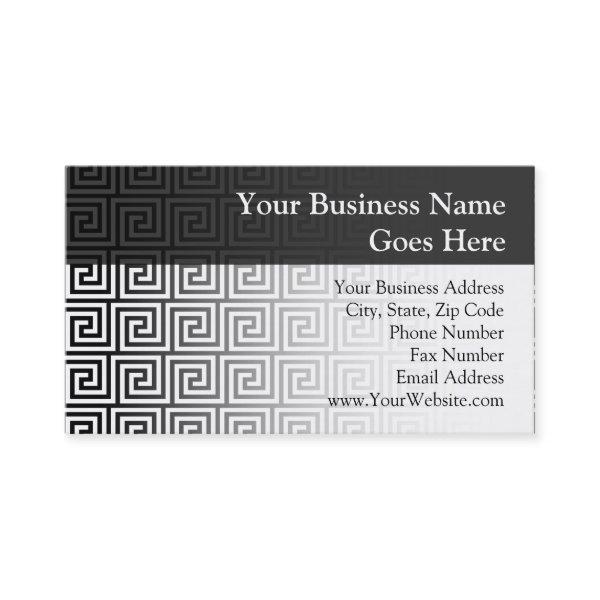 Black and White Graphic Greek Key Pattern