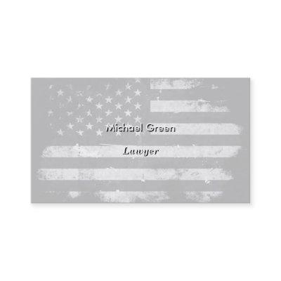 Black and White Grunge American Flag