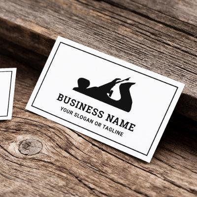 Black and White Hand Plane Handyman Carpenter