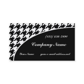 Black and White Houndstooth Pattern