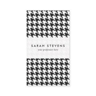 Black and White Houndstooth Pattern