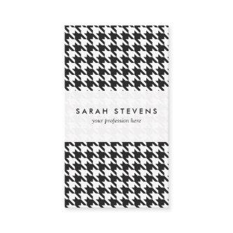 Black and White Houndstooth Pattern