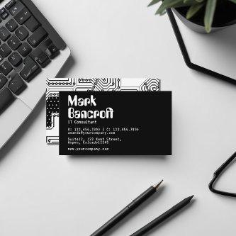 Black and White IT Technology Consultant Business