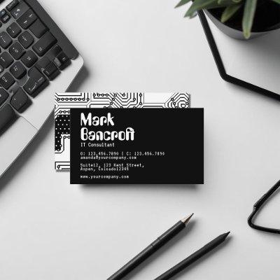 Black and White IT Technology Consultant Business