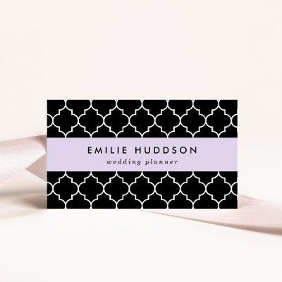 Black And White Latticework, Quatrefoil, Trellis