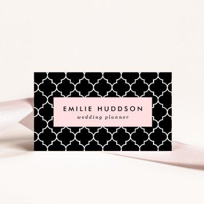 Black And White Latticework, Quatrefoil, Trellis