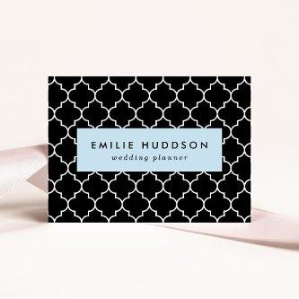 Black And White Latticework, Quatrefoil, Trellis