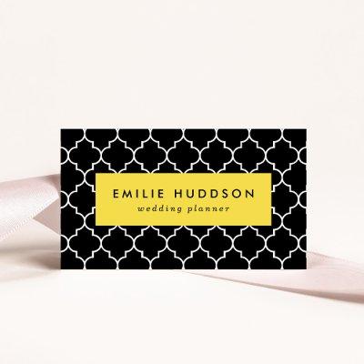 Black And White Latticework, Quatrefoil, Trellis