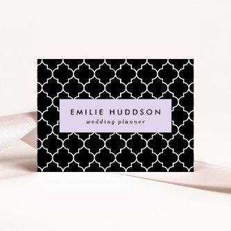 Black And White Latticework, Quatrefoil, Trellis