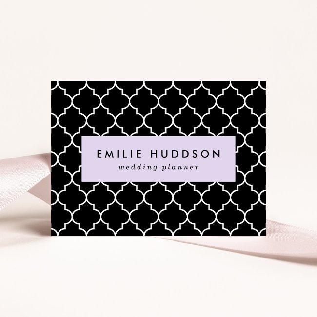 Black And White Latticework, Quatrefoil, Trellis
