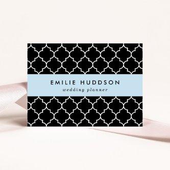 Black And White Latticework, Quatrefoil, Trellis