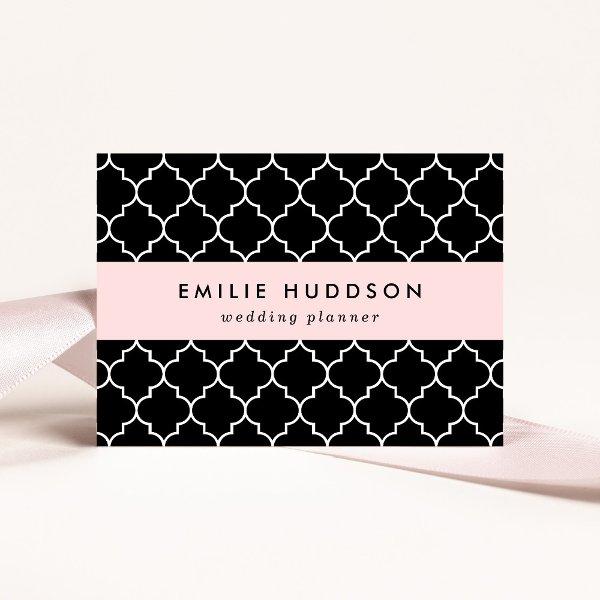 Black And White Latticework, Quatrefoil, Trellis