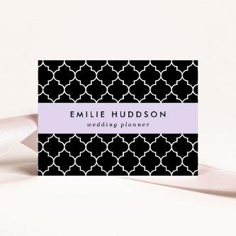 Black And White Latticework, Quatrefoil, Trellis