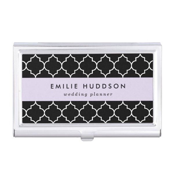Black And White Latticework, Quatrefoil, Trellis  Case