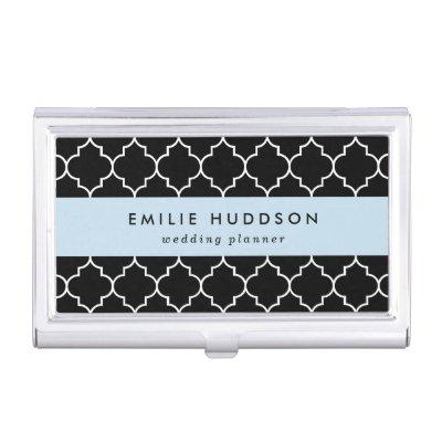 Black And White Latticework, Quatrefoil, Trellis  Case