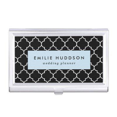 Black And White Latticework, Quatrefoil, Trellis  Case