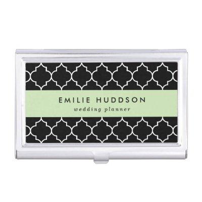 Black And White Latticework, Quatrefoil, Trellis  Case