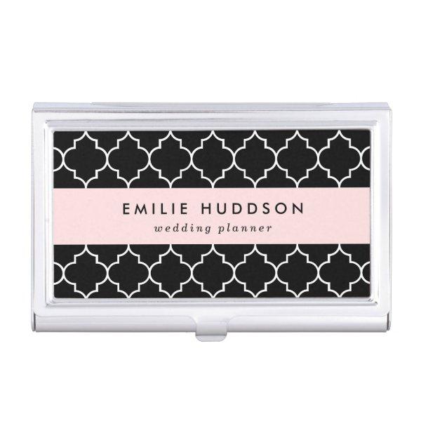 Black And White Latticework, Quatrefoil, Trellis  Case