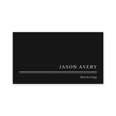 Black and White Minimal Professional