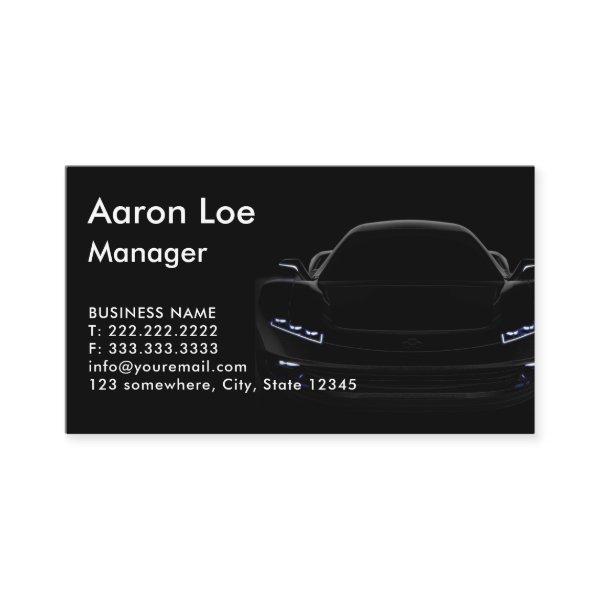 Black and White Modern Sport Car