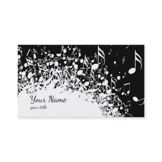black and white music explosion design