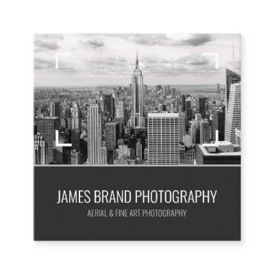Black and White Photographer Social Media Handle Square