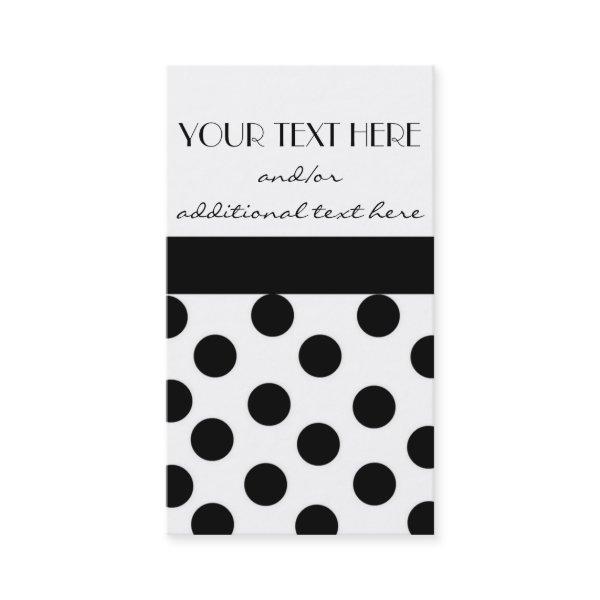 Black and White Polka Dot