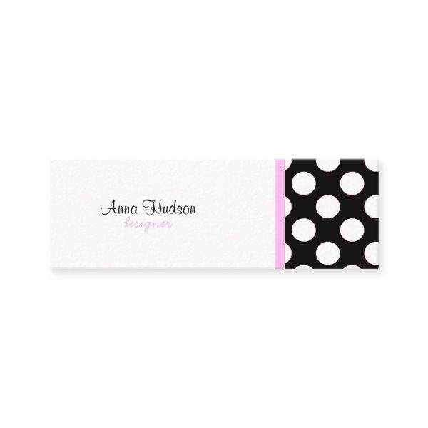 Black and White Polka Dots, Polka Dot Pattern Mini