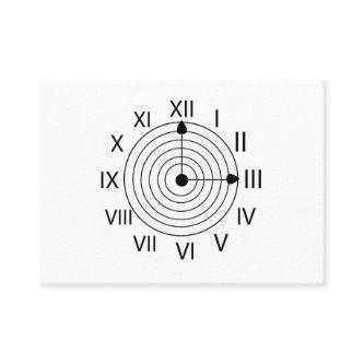 Black and White Roman Clock Design