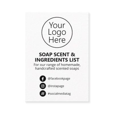 Black And White Soap Scent Ingredients List Logo