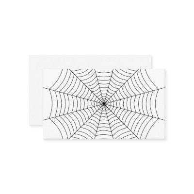 Black and White spider web Halloween pattern