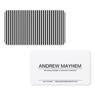 black and white striped